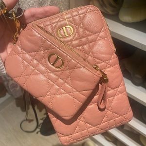 Authentic Christian Dior phone and wallet cross body